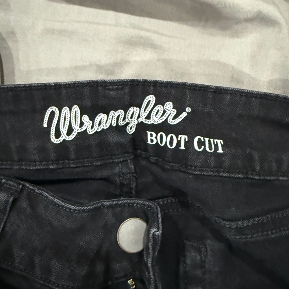 Wrangler Black Boot Cut Jeans Classic Style